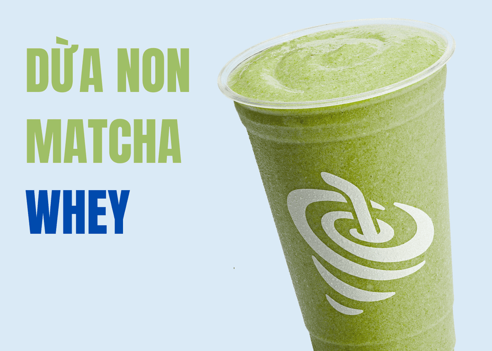 Dừa Non Matcha Whey Hydro
